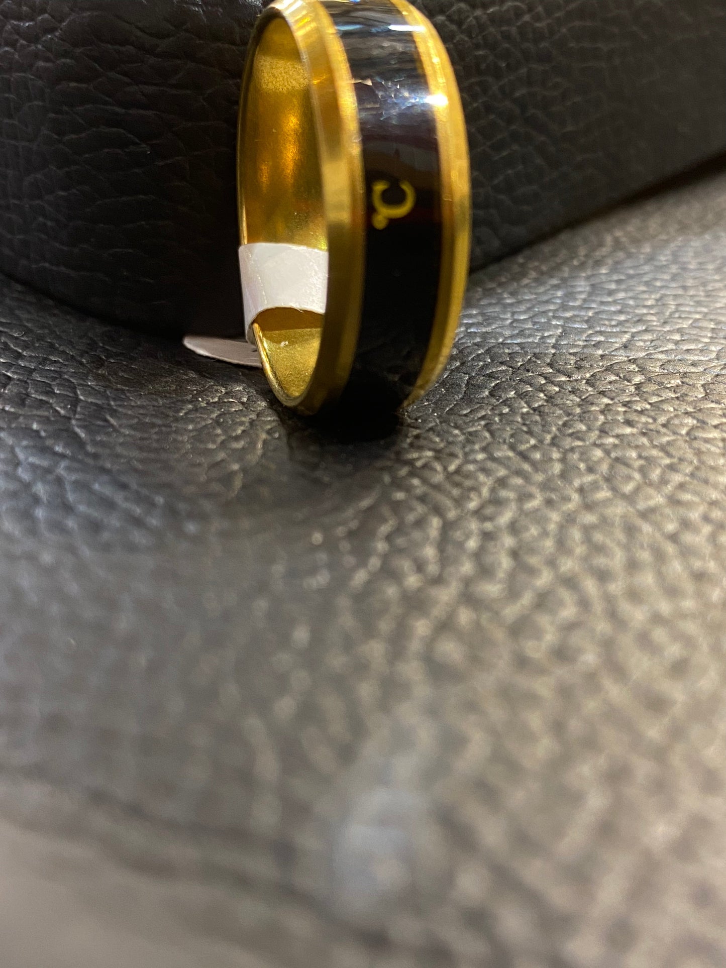 Gold Black  Men’s Ring 85976