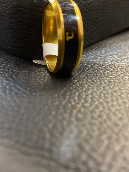 Gold Black  Men’s Ring 85976