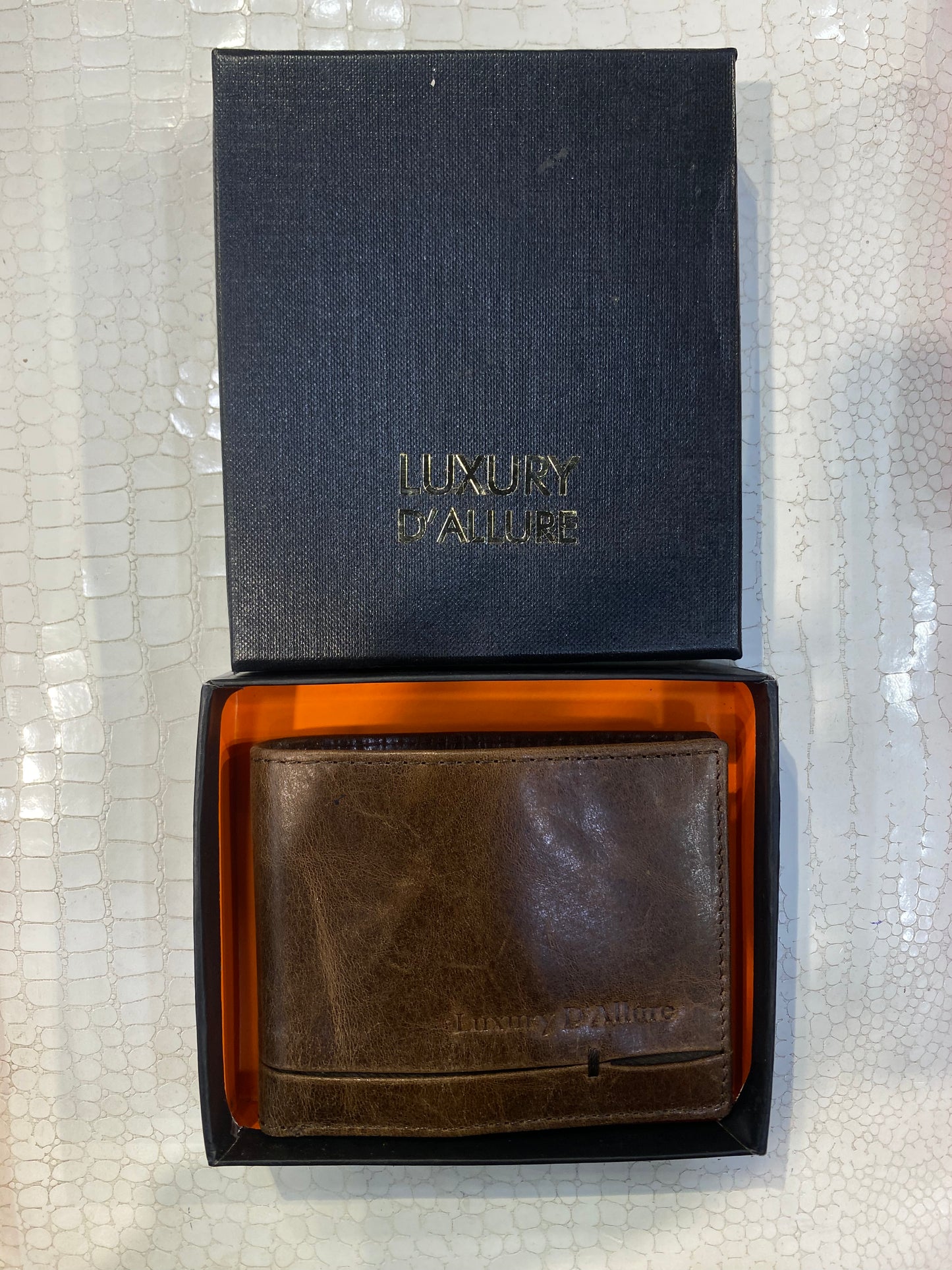 LDA Brown Colour Genuine Leather Men’s Wallet GW-019