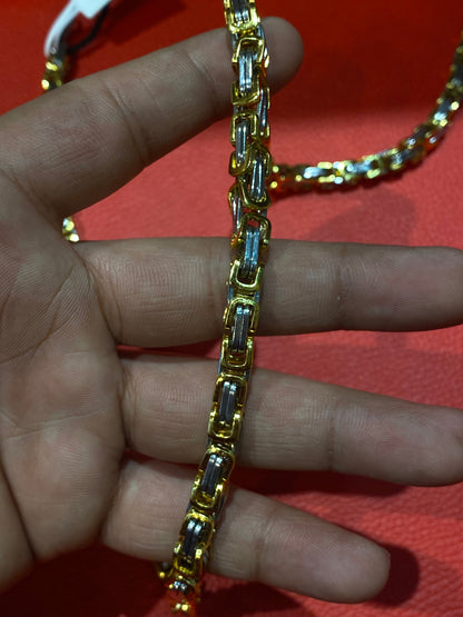 Gold Silver Neck Chain 85960