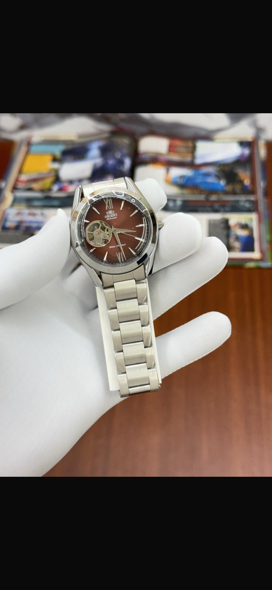 IRO ORI Silver Chain With Red Dial Automatic Machine Premium Quality Men’s Watch 990493