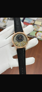 ERB BRE Black Strap Copper  Black Dial Automatic Premium Mens Watch 990503