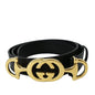 CUG Golden Buckle Black Ladies Belt 201101