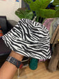 QIAYIER White Colour Zebra Print Premium Cap Hat 73005