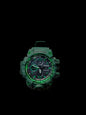 Oshg  Green Strap Green Dail Water Resistance Sports Watch 402109