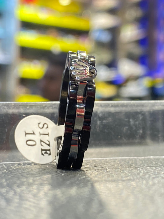 LOR Black Silver Ring 987298