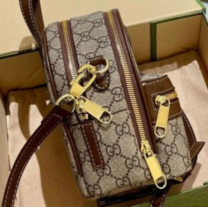 Cug Cream Brown Colour Mini Backpack 8321