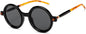 RAM Black Leopard Frame Transparent Shade Unisex Sunglasses