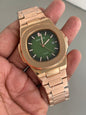 Pp Copper Chain Green Dial Men Watch 901621