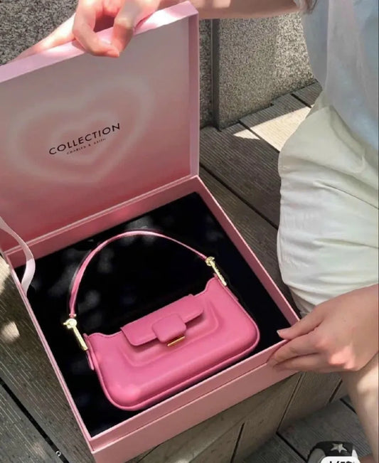 CK Charles Box Pink Small Ladies Gift Hand Bag’s 989750