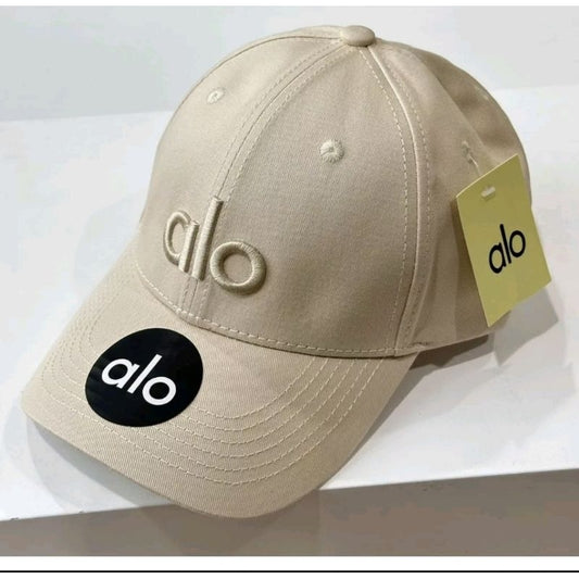 Alo Ola Cream Colour Print Heavy Imported Unisex Cap 988576