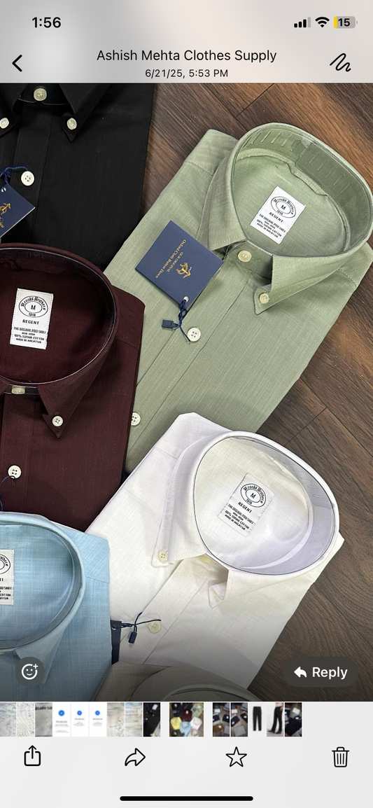 Roobs Brother Green Linen Shirt H90004