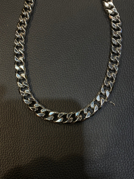 Silver Stainless Steel Unisex Chain 987632