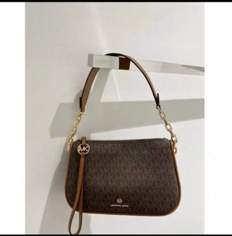 CIM MIC Brown KM Printed Ladies Side Sling Bag 100809