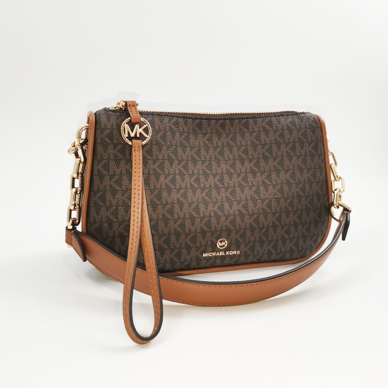 CIM MIC Brown KM Printed Ladies Side Sling Bag 100809
