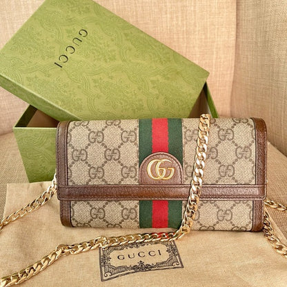 CUG GUC GG Print Apricot Ladies Sling Bag 1084
