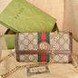 CUG GUC GG Print Apricot Ladies Sling Bag 1084