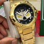 INV VNI Big Dial Gold Chain Black White Dial Watch 989790