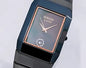 DAR Ceramic Black Chain Black Copper Dial Men Watch 989792