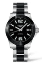 NOL Silver Black Chain Black Dial Premium Quality Men Watch 989798