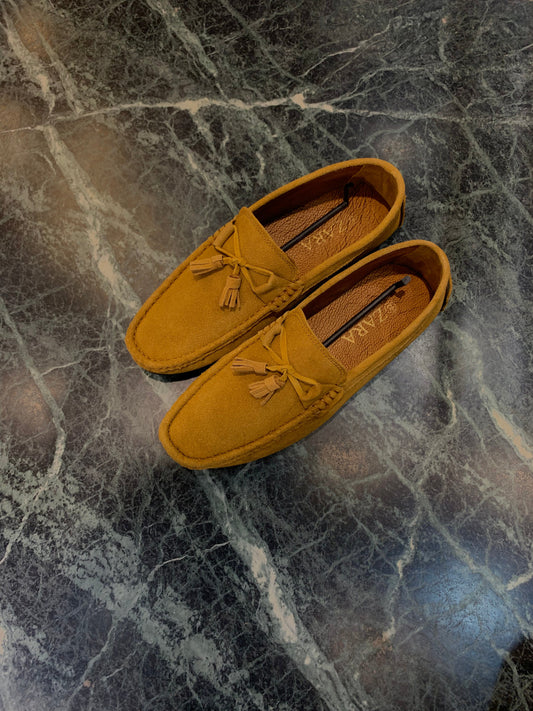 RAZ Tan Suede Leather Colour Loafer 713