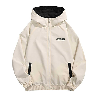 TREND TO CLUB STERING Black Sparkle Double Side Reversible Men’s Hooded Jacket K-8829