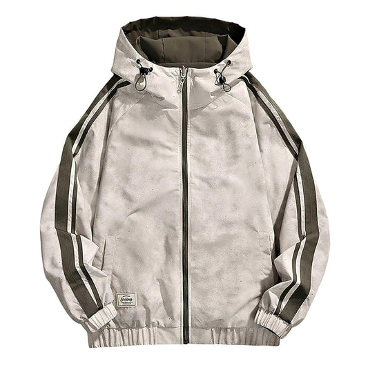 TREND TO CLUB STERING Grey Sparkle Double Side Reversible Men’s Hooded Jacket K-8829
