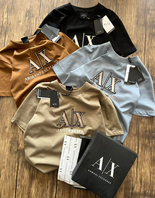 Aix XA Mra Dark Brown Colour Stone print Premium Quality T Shirt With Box M22981