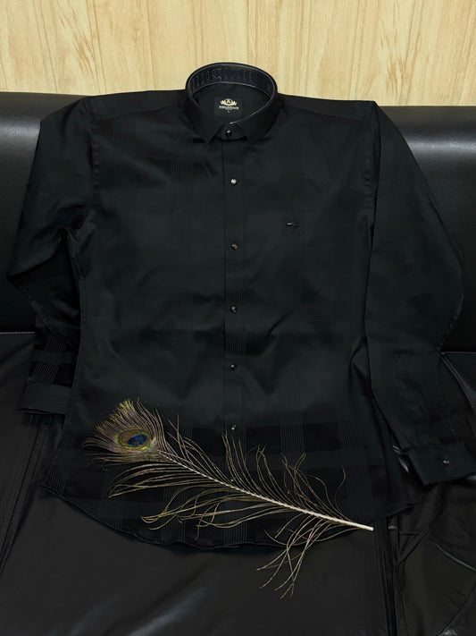 AQUARIUS Black Colour Play Cards Print Design Premium Quality Full sleeve Shirt 2473