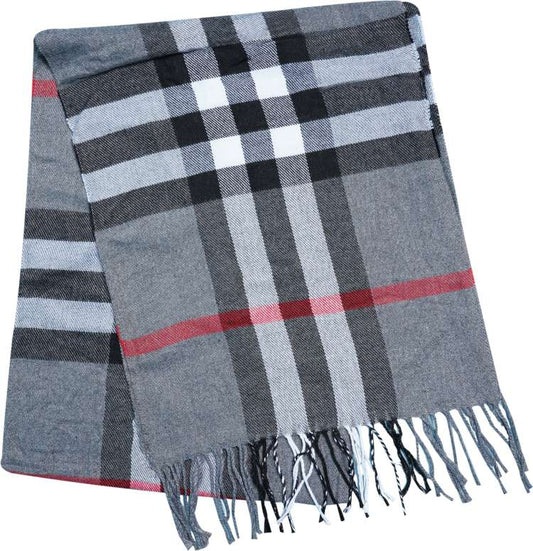 Rub Bur Grey Black Colour Unisex Stole 987229