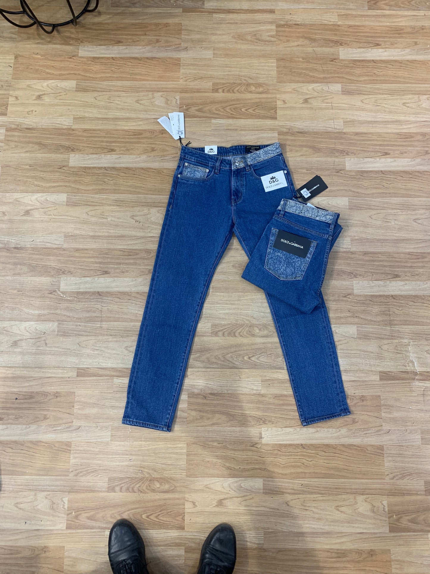 LOD Blue Colour With Back Print Premium Quality Bootcut Jeans 46006