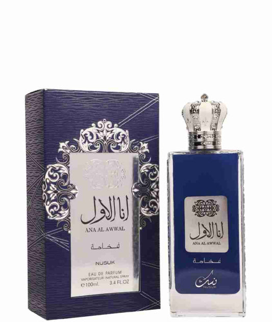 Nusuk Ana Al Awwal Blue Unisex EDP Perfum Vaporisateur Natural Spray 100Ml