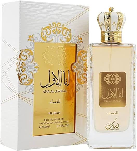 Nusuk Ana Al Awwal Gold Unisex EDP Perfum Vaporisateur Natural Spray 100Ml