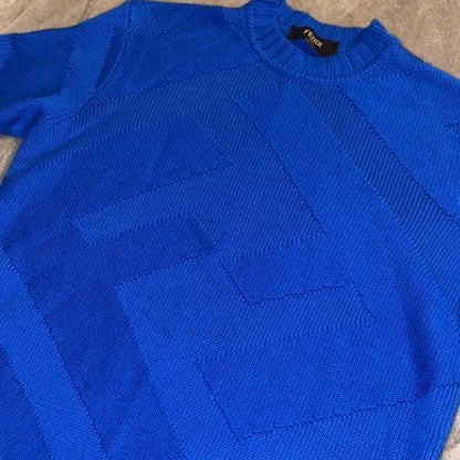 NEF Imported Sweater Blue Colour FF Printed 989935