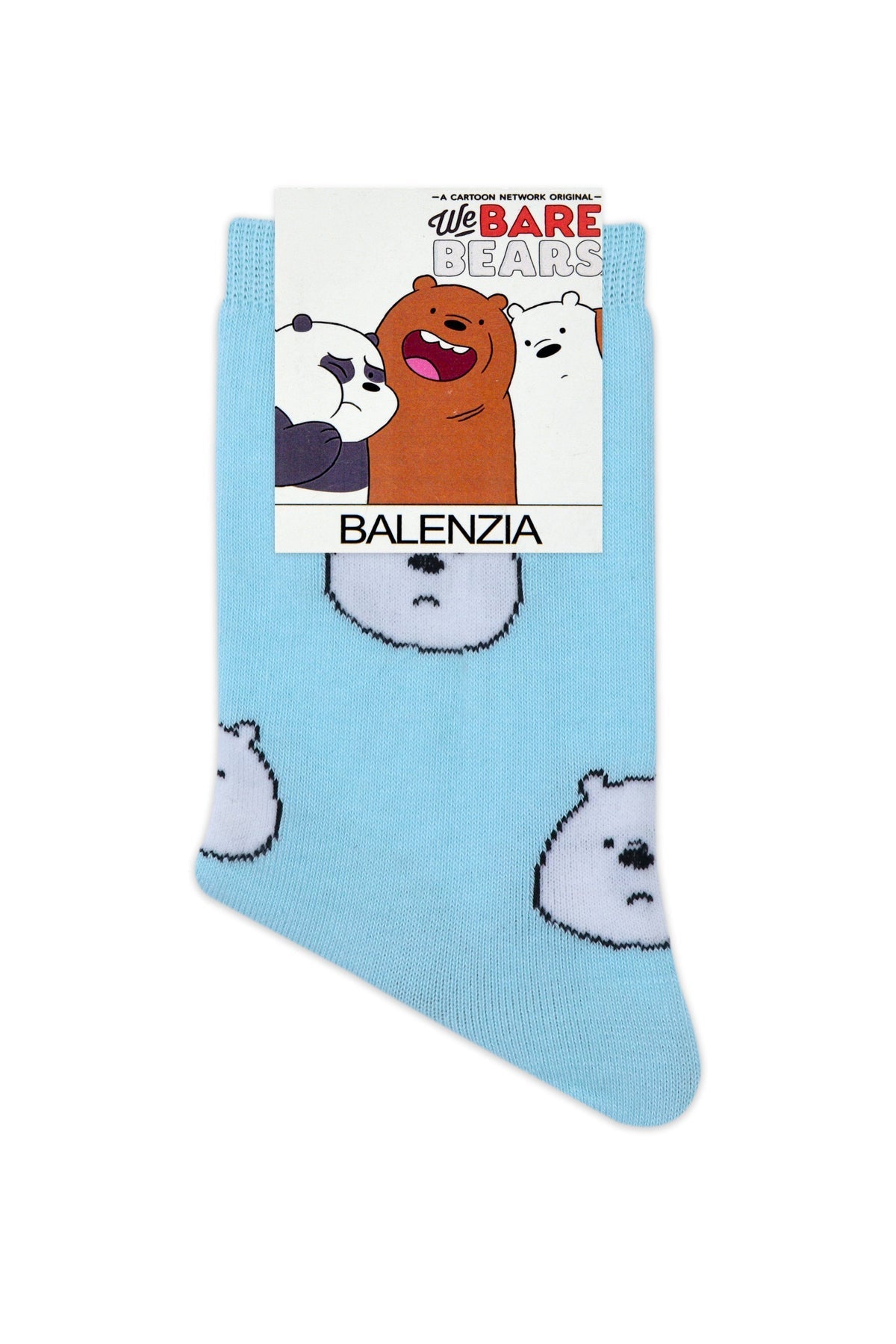 WE BARE BEARS BY BALENZIA HIGH ANKLE SOCKS FOR WOMEN (PACK OF 3 PAIRS/1U)-MULTICOLOR