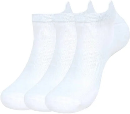 Balenzia Men's Bamboo White Low-cuts Socks | Pack of 3