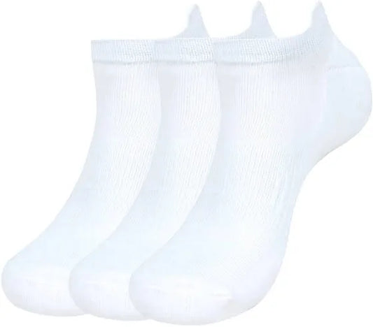 Balenzia Men's Bamboo White Low-cuts Socks | Pack of 3