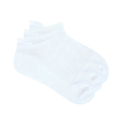 Balenzia Men's Bamboo White Low-cuts Socks | Pack of 3