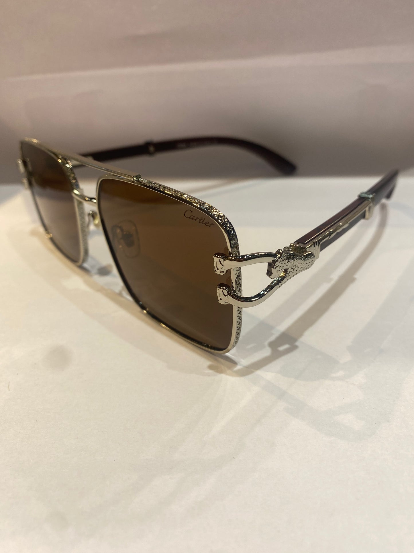 RAC CAR Silver Brown Frame Brown Shade Unisex Sunglass yh065 51 17 143