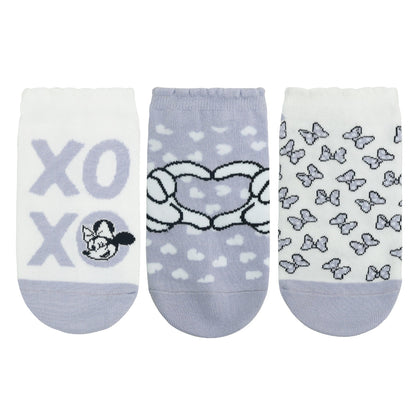 BALENZIA X DISNEY MICKEY & MINNIE ANKLE SOCKS FOR WOMEN | PACK OF 3