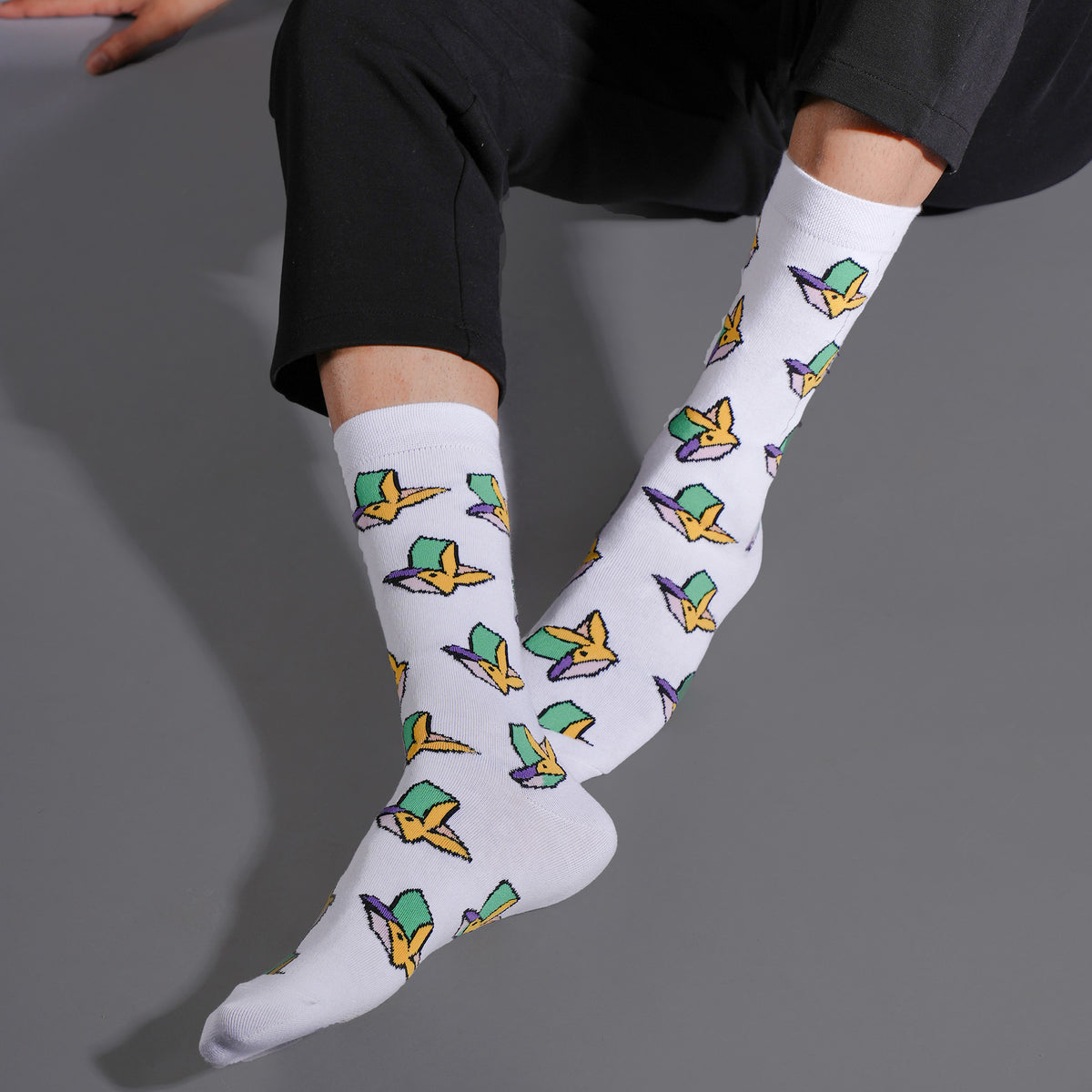 BALENZIA MEN'S PLAYBOY CREW SOCKS | FUN COLLECTION | 3-PACK | FREE SIZE