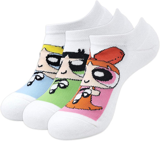 BALENZIA x Powerpuff Girl Box Set For Women-Lowcut Socks(Pack Of 3) (Free Size)