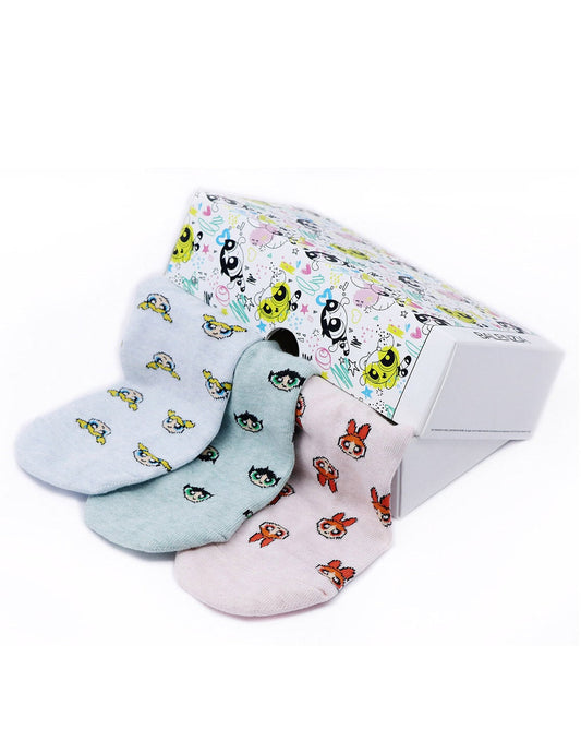 Balenzia
X Cartoon Network Powerpuff Girls Low Cut Socks - Pack of 3 - Multi-Color (Free Size )