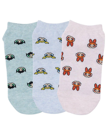 Balenzia
X Cartoon Network Powerpuff Girls Low Cut Socks - Pack of 3 - Multi-Color (Free Size )