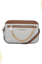 Cim White Cream Km Print Brown Colour Ladies Hand Sling Bag 10399