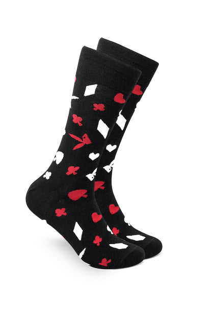 Balenzia Playboy Poker Men's 2 Pair Crew Socks