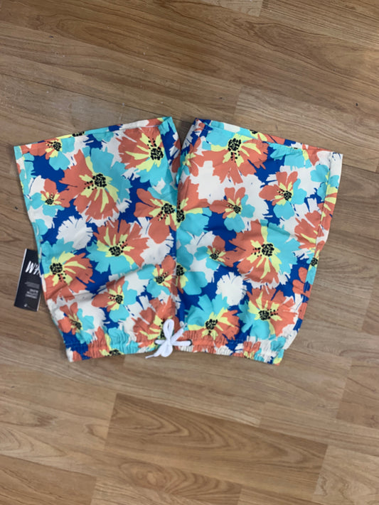 MH Orange  With Flower Print Surplus Shorts 6066