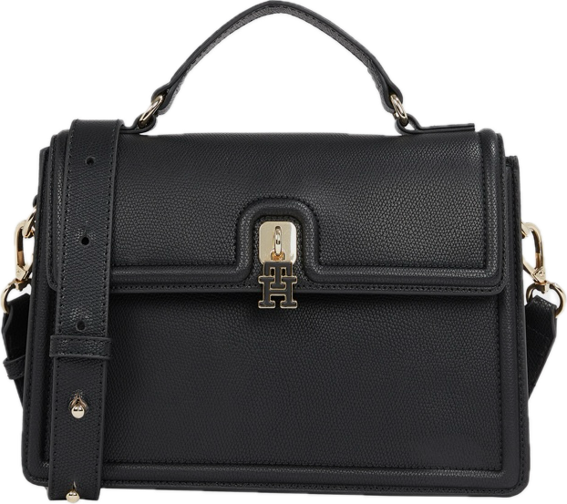 MOT TOM Black Colour Golden Buckle Premium Quality Ladies Sling Bag With Box 989970