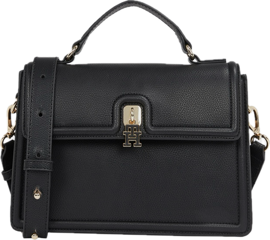 MOT TOM Black Colour Golden Buckle Premium Quality Ladies Sling Bag With Box 989970