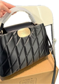 AOC COA Black Colour Golden Buckle Premium Quality Ladies Sling Bag With Box 8216#